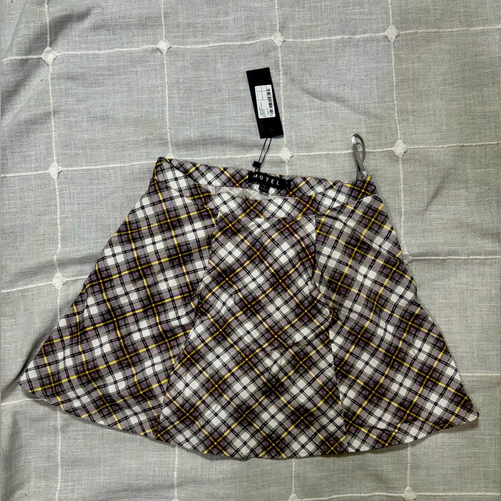 MOTEL ROCKS - Elda Plaid Skirt